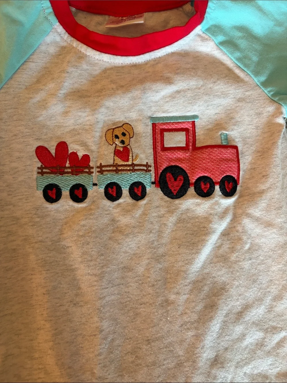 NWOT Train with dog one-piece
